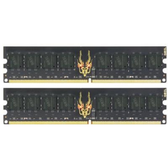 4GB GeIL Black Dragon DDR2 PC2-8500 (5-5-5-15) Dual Channel kit (2x2GB) Image
