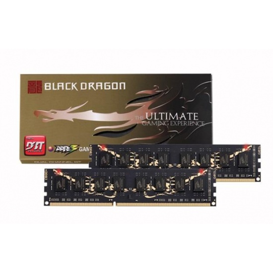 16GB GeIL DDR3 Black Dragon PC3-12800 1600MHz Dual Channel kit (CL10) Gaming memory Image