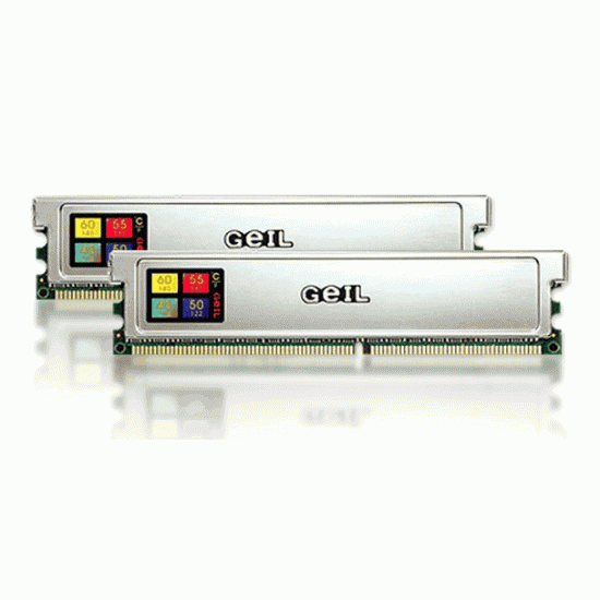 512MB GeIL DDR RAM PC3500 Platinum Dual Channel kit (2x256MB) Image