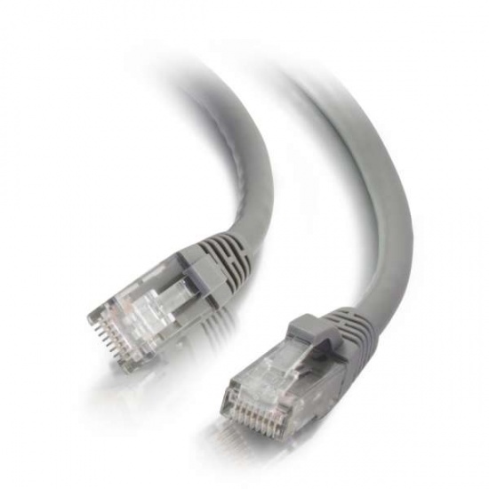 C2G 27134 Cat6 Unshielded (UTP) Snagless 14ft Patch Ethernet Cable - Gray  Image