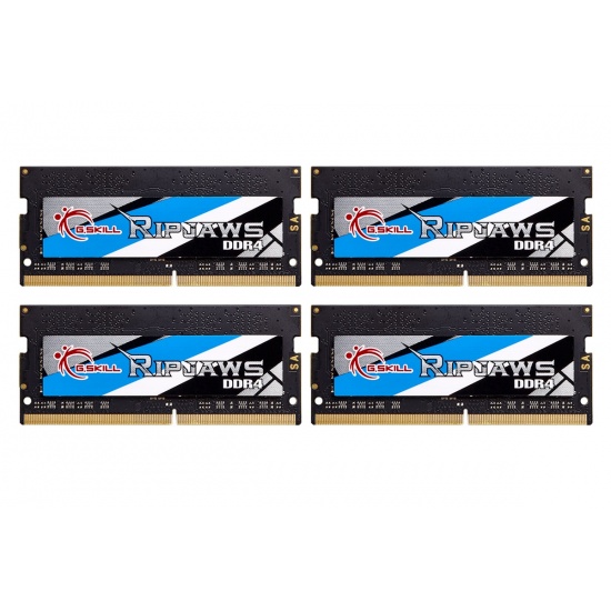 32GB G.Skill 3800MHz DDR4 SO-DIMM Laptop Memory Upgrade Kit (CL18) 1.35V PC4-30400 Ripjaws 4x8GB Image
