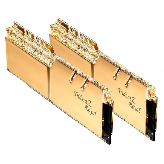 16GB G.Skill DDR4 Trident Z Royal Gold 3600Mhz PC4-28800 CL18 1.35V Dual Channel Kit (2x8GB) Image
