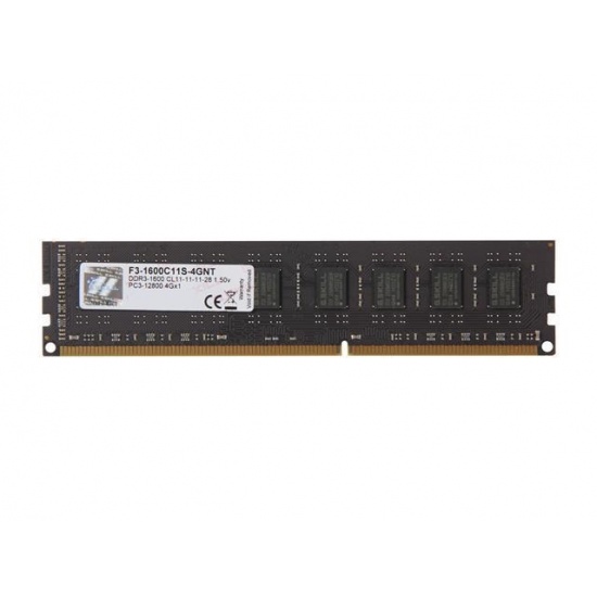 4GB G.Skill DDR3 PC3-12800 1600MHz CL11 NT Series Desktop Memory Module Image