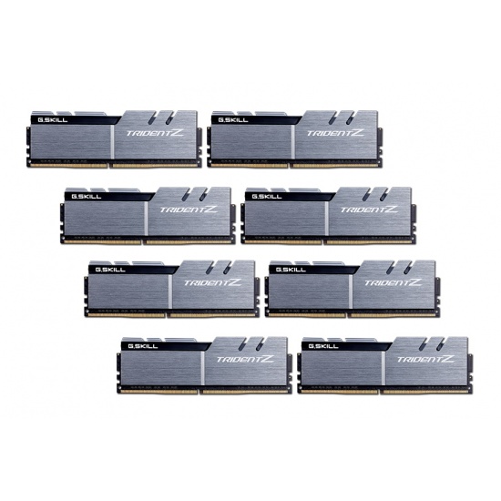 128GB G.Skill DDR4 Trident Z 3200Mhz PC4-25600 CL16 Silver/Black 1.35V Octuple Channel Kit (8x 16GB) Image