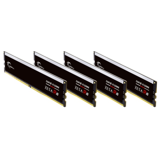 64GB G.Skill Zeta R5 DDR5 6400MHz CL32 R-DIMM Quad Kit (4x16GB) Black Image