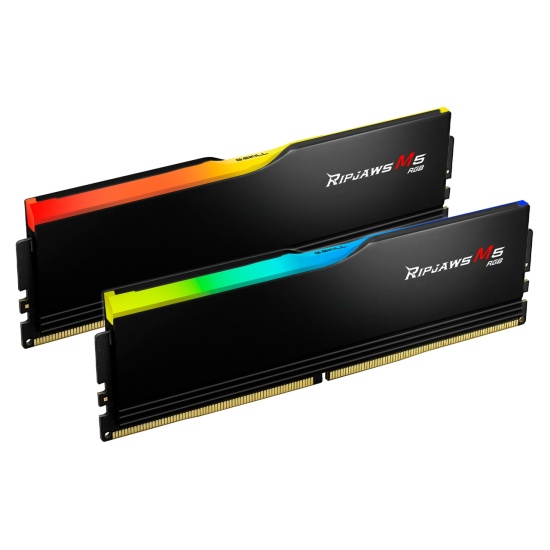 64GB G.Skill Ripjaws M5 RGB DDR5 5200MHz Dual Channel Kit (2x 32GB) CL40 1.10V Black Edition Image