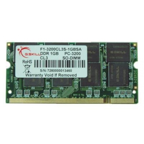 1GB G.Skill PC3200 SO-DIMM 400MHz laptop memory CL3 Image