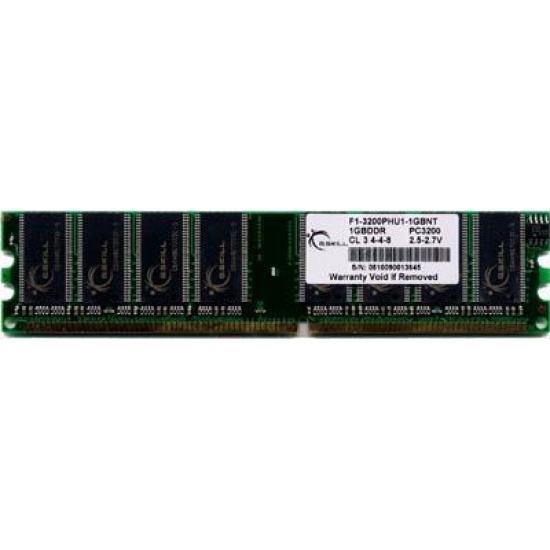 1GB G.Skill DDR PC3200 NT Series 3-4-4-8 module Image