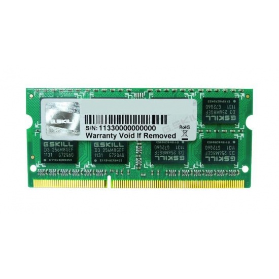 2GB G.Skill DDR3 PC3-10666 CL9 SQ Series single laptop memory module Image