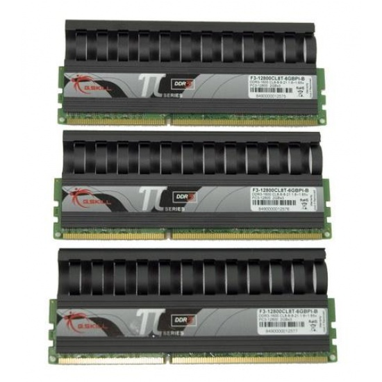 6GB G.Skill DDR3 PC3-12800 1600MHz PI Black Series (8-8-8-21) Triple Channel kit Image