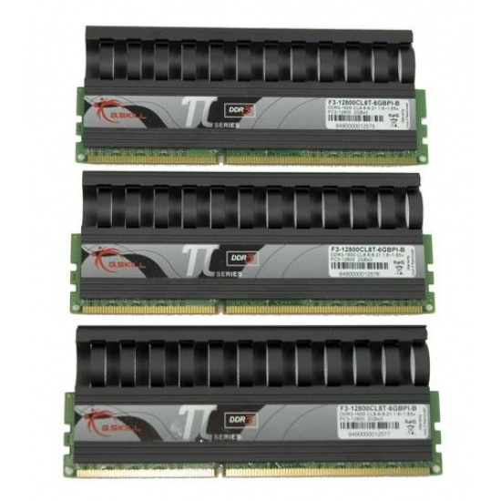 3GB G.Skill DDR3 PC3-12800 1600MHz PI Black Series (8-8-8-21) Triple Channel kit Image