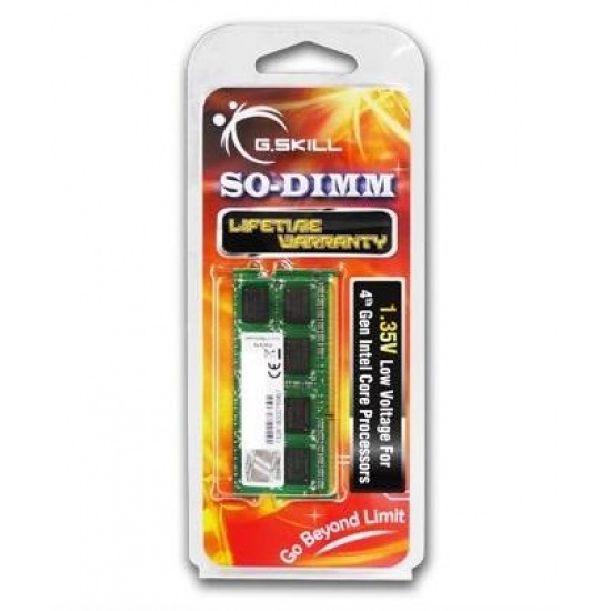 8GB G.Skill DDR3 1333MHz SO-DIMM (DDR3L) Low-voltage 1.35V single laptop memory module CL9 Image