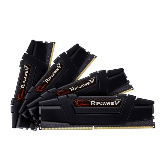 32GB G.Skill DDR4 PC4-25600 3200MHz Ripjaws V for Intel Z170 / X99 CL16 Quad Channel kit (4x8GB) Image