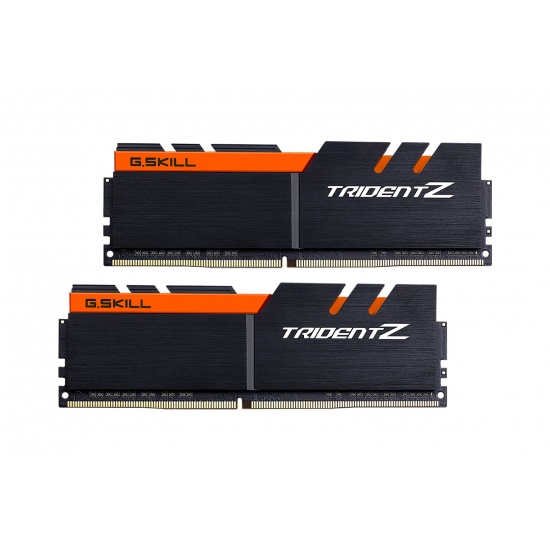 32GB G.Skill DDR4 Trident Z 3200Mhz PC4-25600 CL15 Orange/Black 1.35V Dual Channel Kit (2x16GB) Image