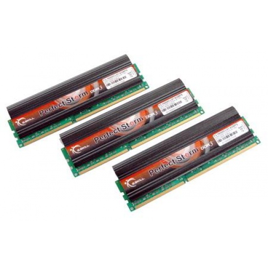 6GB G.Skill DDR3 PC3-16000 2000MHz Perfect Storm (9-9-9-24) Triple Channel kit w/ active cooling fan Image