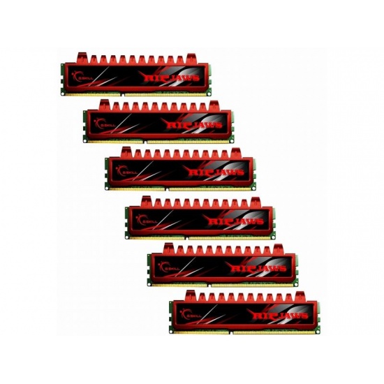 24GB G.Skill DDR3 PC3-10666 1333MHz Ripjaw Series (9-9-9-24) Triple Channel kit 6x4GB Image