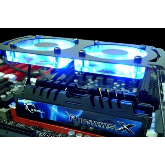4GB G.Skill DDR3 PC3-17000 2133MHz RipjawsX Series + Cooling fan for Sandy Bridge (7-10-7-27) Dual Channel Image