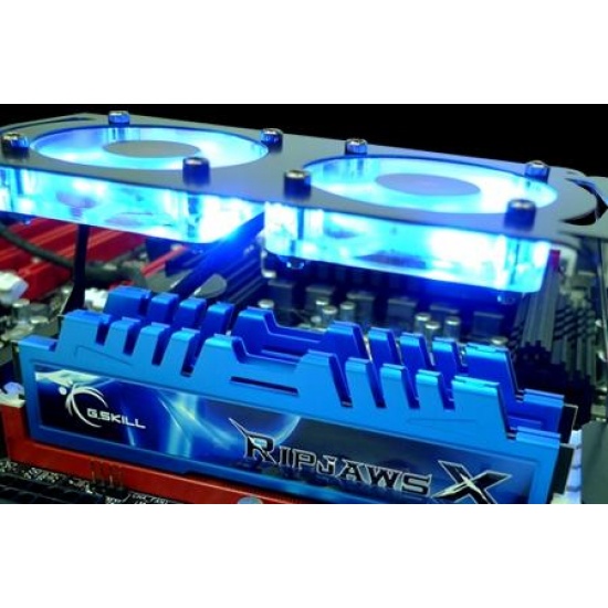 4GB G.Skill DDR3 PC3-17000 2133MHz RipjawsX Series + Cooling fan for Sandy Bridge (9-10-9-28) Dual Channel Image