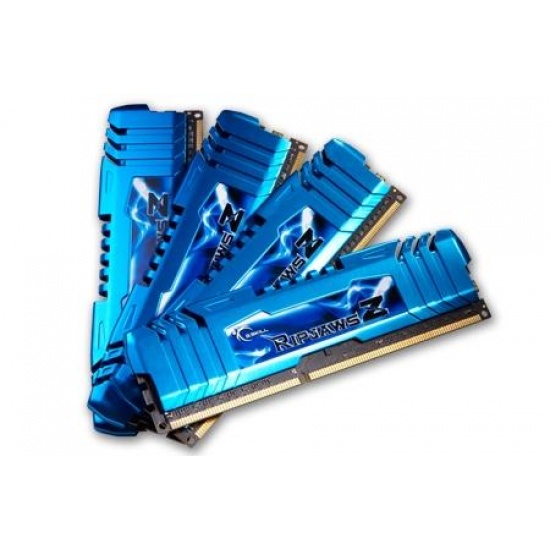 16GB G.Skill DDR3 PC3-19200 RipjawsZ Series for Intel X79 (9-11-11-31) w/fans Quad Channel kit 4x4GB Image