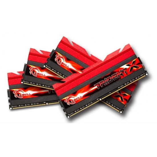 32GB G.Skill DDR3 PC3-21300 2666MHz TridentX CL11 (11-13-13-35) Quad Channel kit + Cooling fan Image