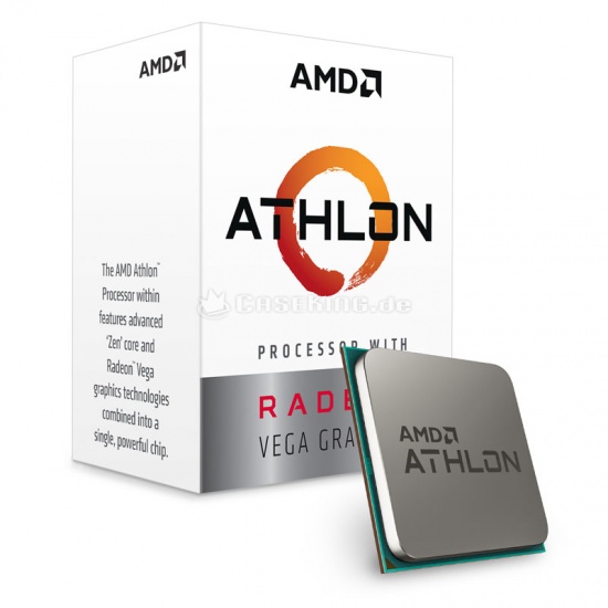 AMD Athlon 220GE AM4 3.4GHz 5MB Radeon Vega Boxed Desktop Processor Image