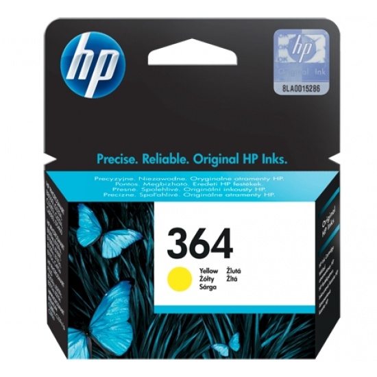 HP 364 Yellow Original Ink Cartridge Image