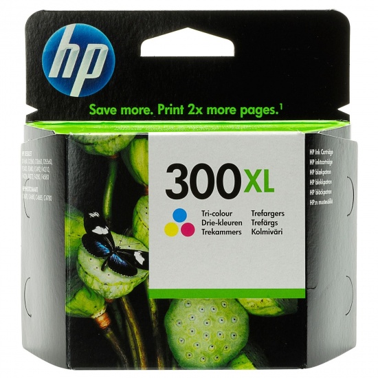 HP 300XL High Yield Tri-color Original Ink Cartridge Image