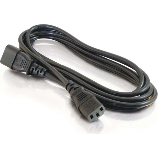 C2G 10FT 18 AWG Computer Power Extension Cord - Black Image