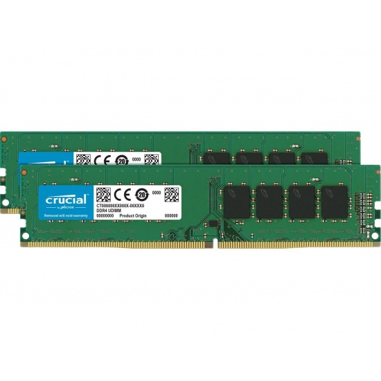 32GB Crucial 2666MHz DDR4 Dual Memory Kit (2 x 16GB) Image