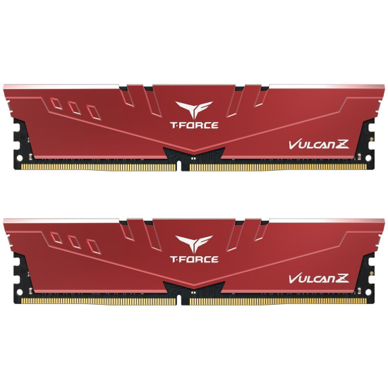 32GB Team Group Vulcan Z  DDR4 3200MHz CL16 Dual Channel Memory Kit (2 x 16GB) - Red Image