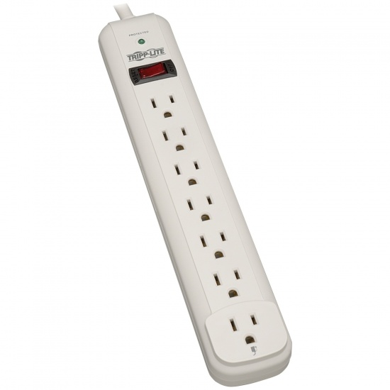 Tripp Lite 12FT 7 Outlet 1080 Joule Surge Protector - Gray Image