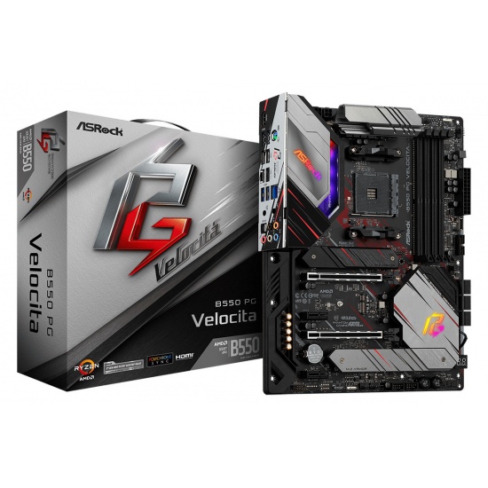 ASRock B550 Phantom Gaming AMD Socket AM4 Mini ITX DDR4-SDRAM Motherboard Image ASRock B550 Phantom Gaming AMD Socket AM4 Mini ITX DDR4-SDRAM Motherboard Image
