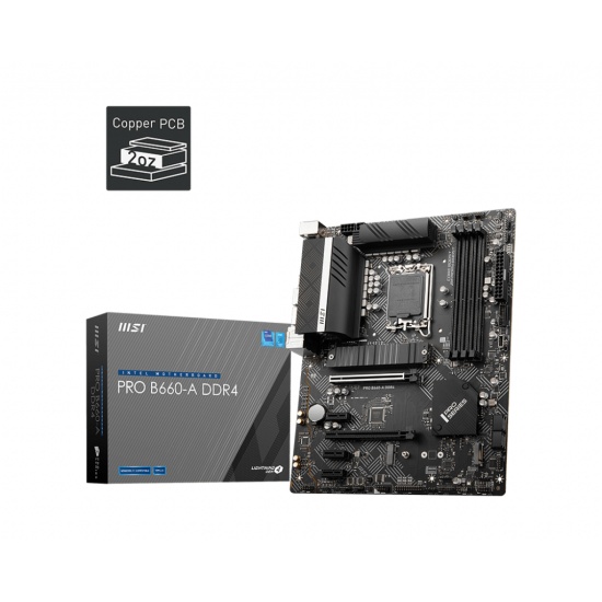 MSI PRO B660-A DDR4 motherboard Intel B660 LGA 1700 ATX Image