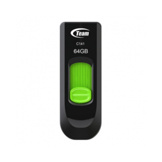 Team Group C145 USB flash drive 64 GB USB Type-A 3.2 Gen 1 (3.1 Gen 1) Black, Green Image
