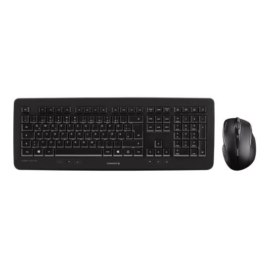 CHERRY DW 5100 keyboard Mouse included RF Wireless QWERTZ German Black Image