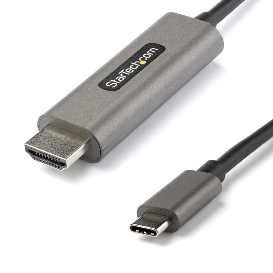 StarTech.com 6ft (2m) USB C to HDMI Cable 4K 60Hz w/ HDR10 - Ultra HD USB Type-C to 4K HDMI 2.0b Video Adapter Cable - USB-C to HDMI HDR Monitor/Display Converter - DP 1.4 Alt Mode HBR3 Image