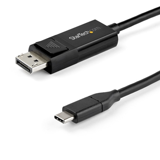 StarTech.com 6ft (2m) USB C to DisplayPort 1.4 Cable 8K 60Hz/4K - Bidirectional DP to USB-C or USB-C to DP Reversible Video Adapter Cable -HBR3/HDR/DSC - USB Type C/TB3 Monitor Cable (CDP2DP142MBD) Image