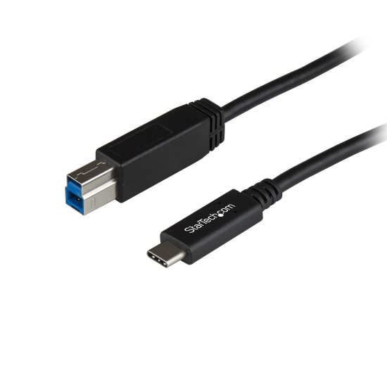 StarTech.com USB-C to USB-B Printer Cable - M/M - 1 m (3 ft.) - USB 3.1 (10Gbps) Image