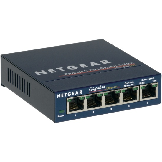 NETGEAR GS105 Unmanaged Gigabit Ethernet (10/100/1000) Blue Image