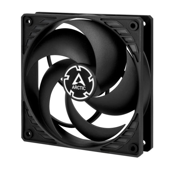 ARCTIC P12 PWM PST (Black/Black) Pressure-optimised 120 mm Fan with PWM PST Image