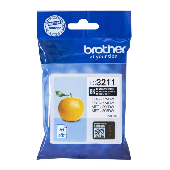 Brother LC-3211BK ink cartridge Original Standard Yield Black Image