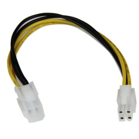 StarTech.com 8in ATX12V 4 Pin P4 CPU Power Extension Cable - M/F Image