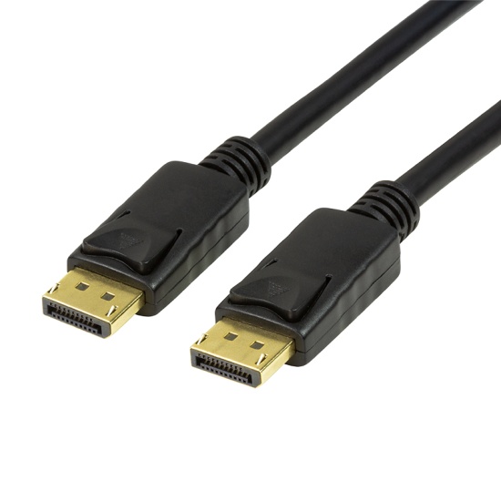 LogiLink CV0119 DisplayPort cable 1 m Black Image