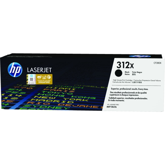 HP 312X High Yield Black LaserJet Toner Cartridge Image