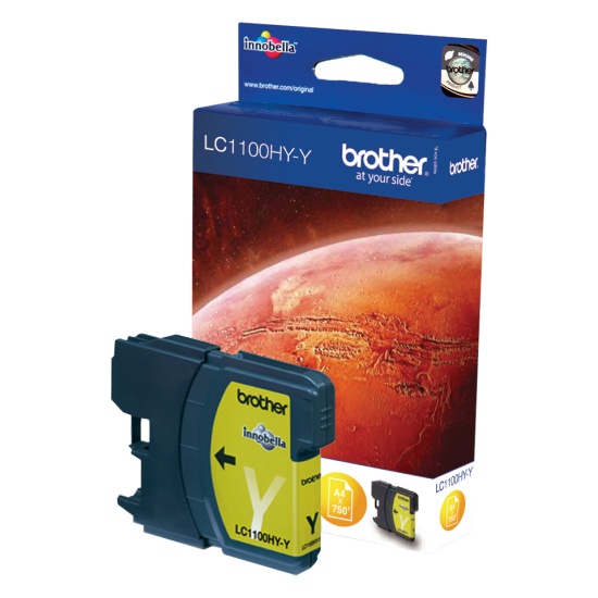 Brother LC-1100HYY ink cartridge 1 pc(s) Original Yellow Image