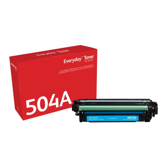 Everyday (TM) Cyan Toner by Xerox compatible with HP 504A (CE251A) Image