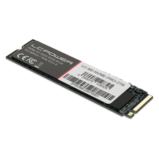 LC-Power Phenom Pro M.2 2 TB PCI Express 3.0 3D TLC NAND NVMe Image