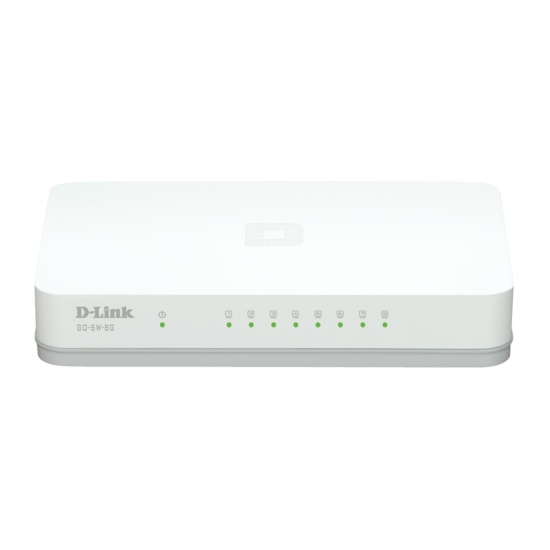D-Link GO-SW-8G/E network switch Unmanaged Gigabit Ethernet (10/100/1000) White Image