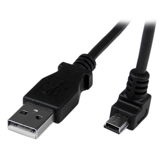 StarTech.com 2m Mini USB Cable - A to Down Angle Mini B Image