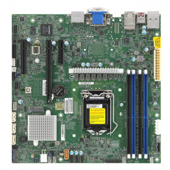 Supermicro MBD-X12SCZ-F Intel W480 LGA 1200 (Socket H5) micro ATX Image